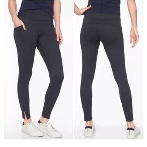 Athleta Mercer Navy herringbone leggings